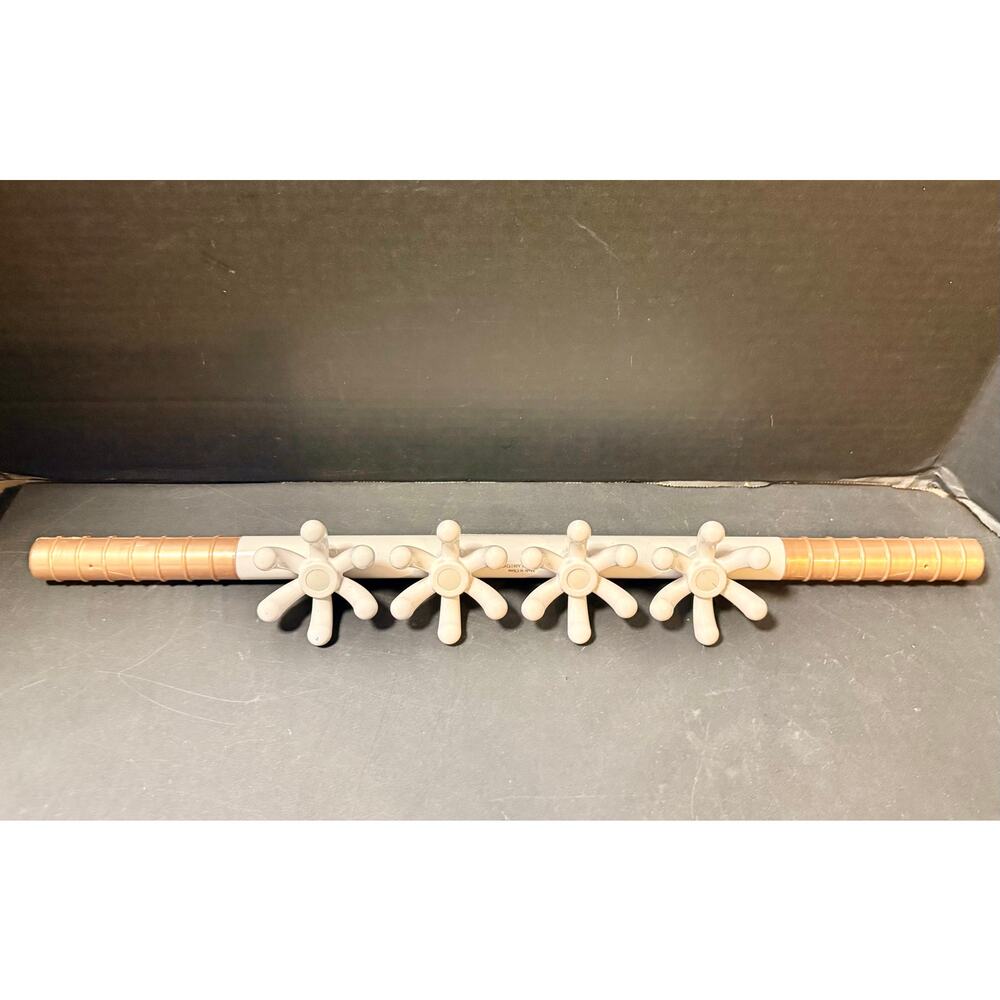 Gray Five-Arm Wall Hook Rack - Modern Utility Hanger